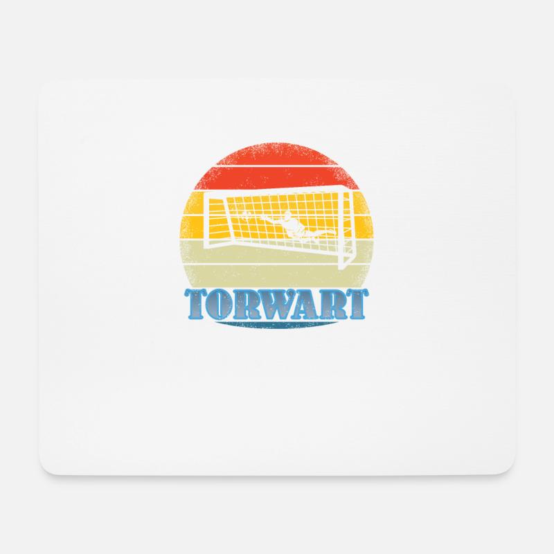 Fußballzubehör Geschenkidee Fußballfan - Mousepad (Querformat) - Weiß