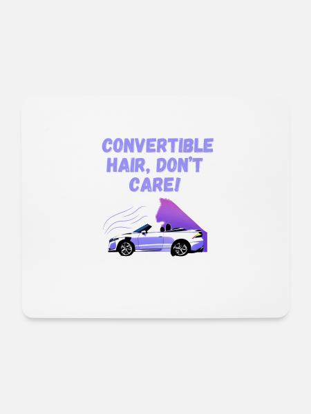 Lustiger Cabriolet Spruch Englisch Cabrio Spaß - Mousepad (Querformat) - Weiß