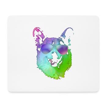 Cool Corgi With Sunglasses - Mouse Pad (horizontal) - white - Front