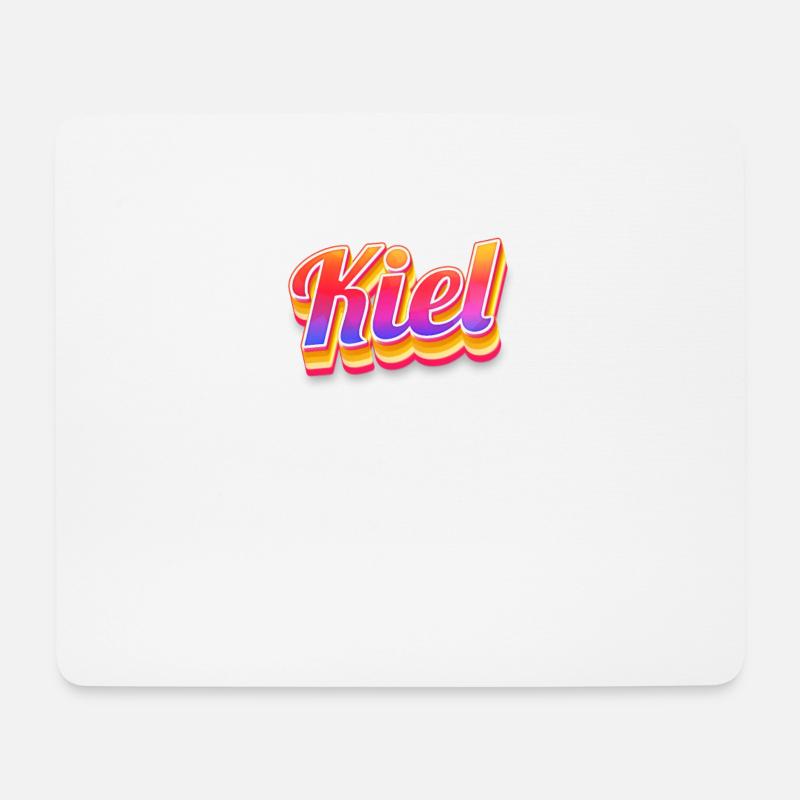 Kielerin Kieler Kiel - Mousepad (Querformat) - Weiß