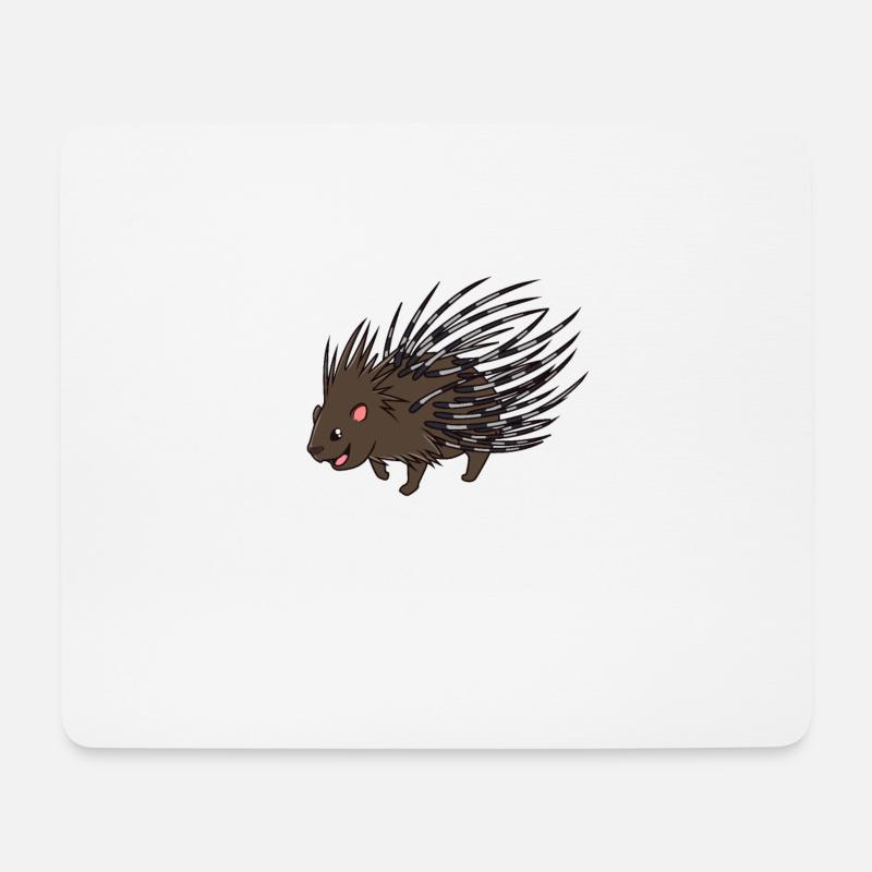 Kawaii Baumstachler - Mousepad (Querformat) - Weiß