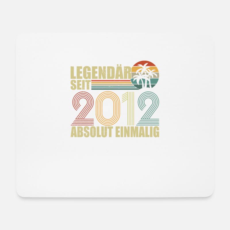 Geburtstag Limited Edition 2012 - Mousepad (Querformat) - Weiß