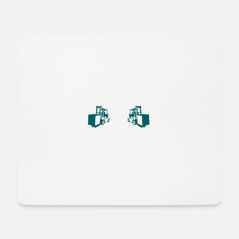 Death Smiles At All Of Us Only Forklift Driver For - Mousepad (Querformat) - Weiß