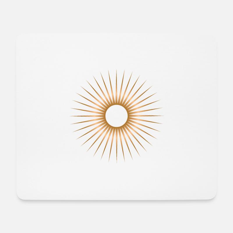 Goldener Stern - Mousepad (Querformat) - Weiß
