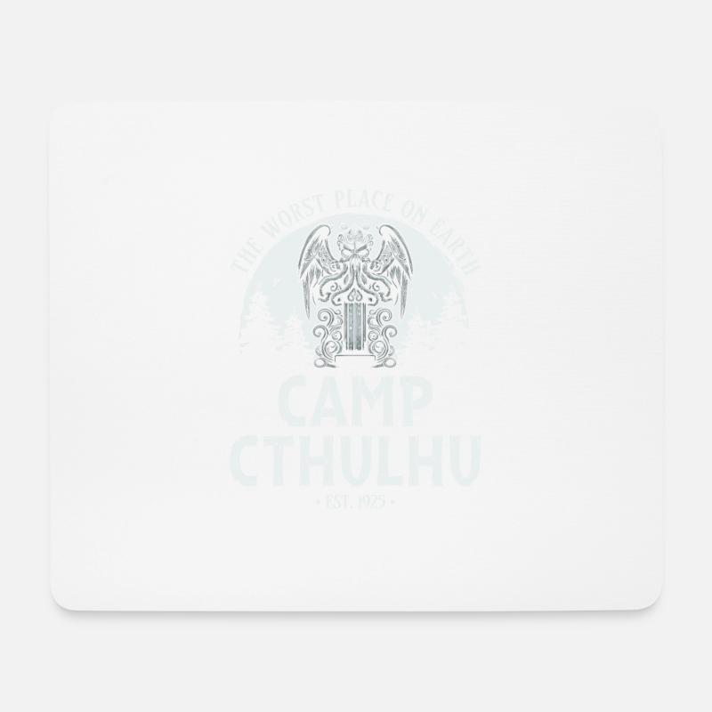 Camp Cthulhu, Funny Cosmic Horror Cthulhu - Mousepad (Querformat) - Weiß