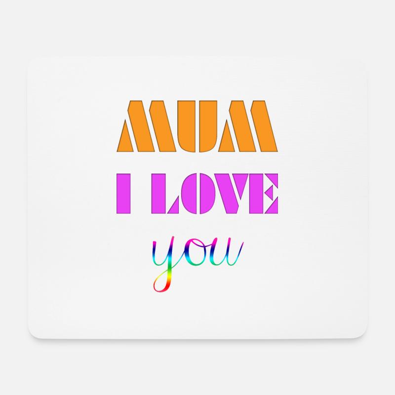 Mama, ich liebe dich - Mousepad (Querformat) - Weiß