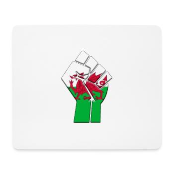 Pays de Galles Royaume-Uni Drapeau Welsh UK Country Pride - Tapis de souris (format paysage) - blanc - Devant