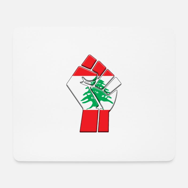 Libanon Flagge Libanon Country Pride Native - Mousepad (Querformat) - Weiß