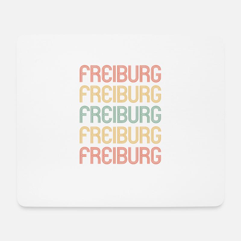Freiburgerin Freiburger Freiburg - Mousepad (Querformat) - Weiß