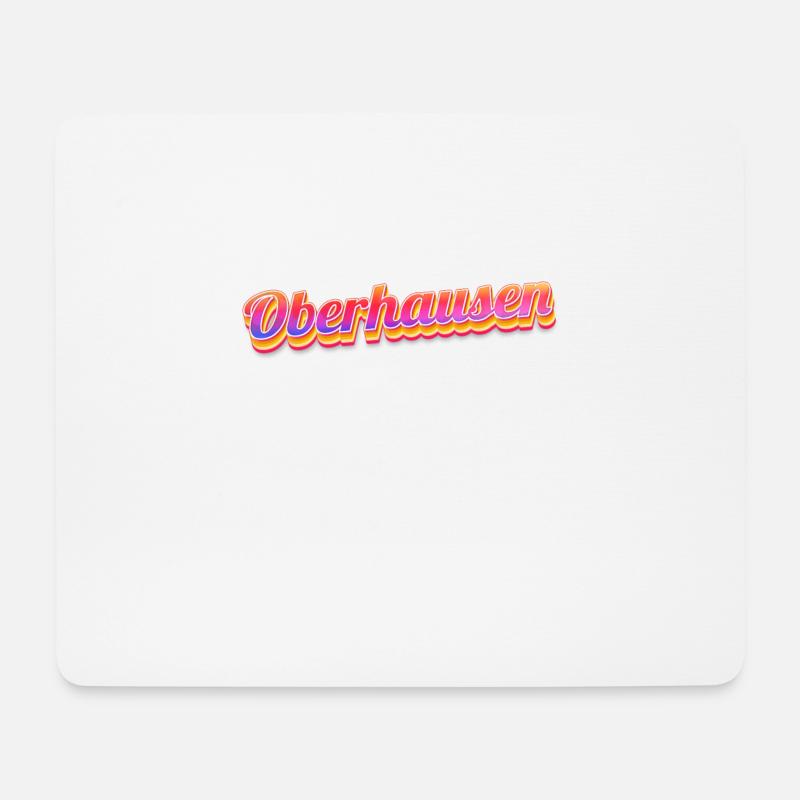 Oberhausenerin Oberhausener Oberhausen - Mousepad (Querformat) - Weiß