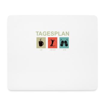 Skizubehör für Skifahrer - Mousepad (Querformat) - Weiß - Vorne