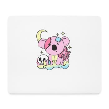 Kawaii Gothic Koala Pastel Gothic Goth - Mouse Pad (horizontal) - white - Front