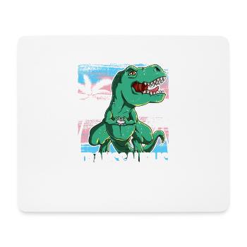 Fierté LGBTQ Transsaurus Costume Mois de la fierté - Tapis de souris (format paysage) - blanc - Devant