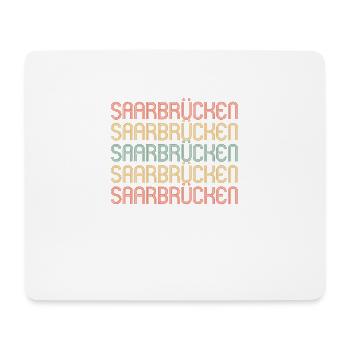 Sarrebruck Sarrebruck Sarrebruck - Tapis de souris (format paysage) - blanc - Devant