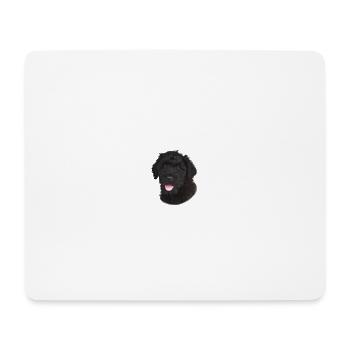 Vorsicht vor dem Herrchen - Russischer Terrier - Mousepad (Querformat) - Weiß - Vorne