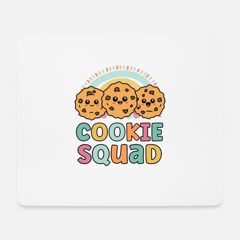 Cookie Squad Lustiges Matching für Mädchen Cookie Lover - Mousepad (Querformat) - Weiß