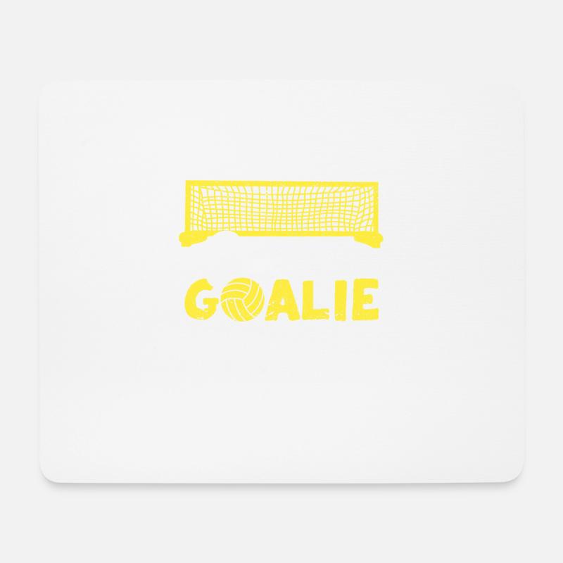 Hinter jedem guten Torwart steht ein leeres Netz - Mousepad (Querformat) - Weiß