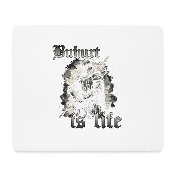 Ritterturnier HEMA Buhurt Buhurd Tjost Krieger - Mousepad (Querformat) - Weiß - Vorne