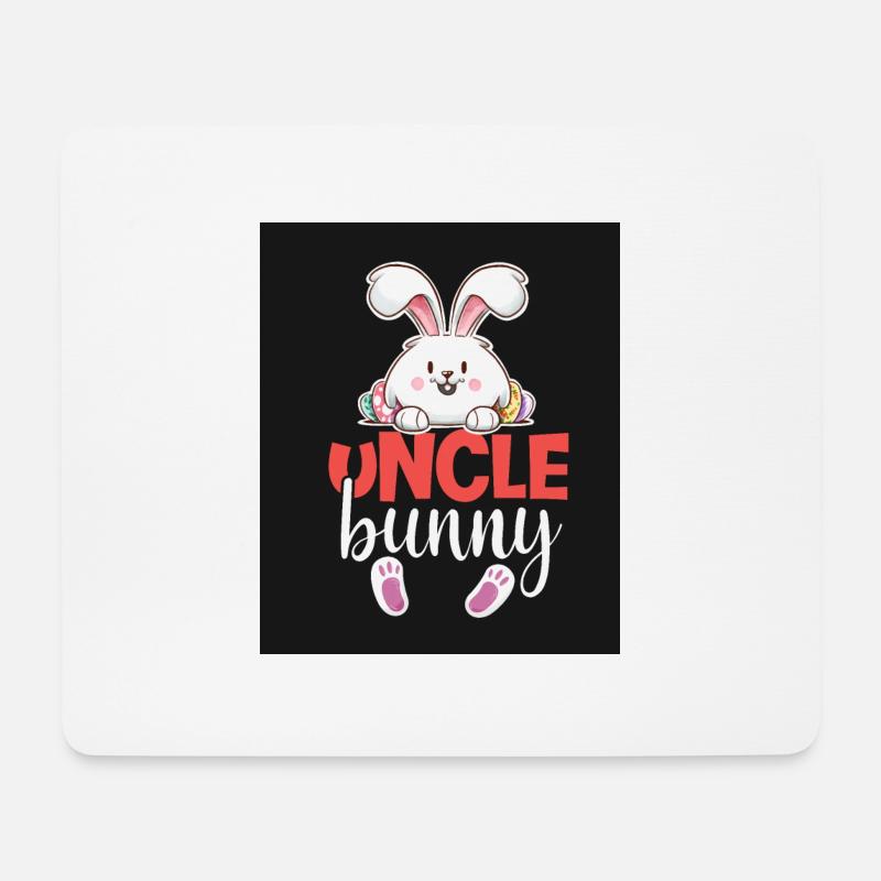 Onkel Hase - Mousepad (Querformat) - Weiß