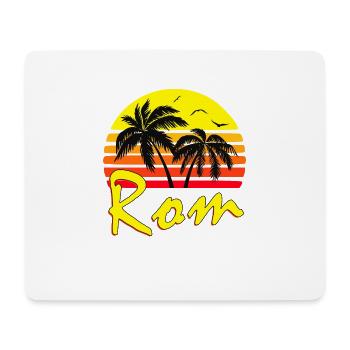 Rom Vintage Sunset - Tapis de souris (format paysage) - blanc - Devant