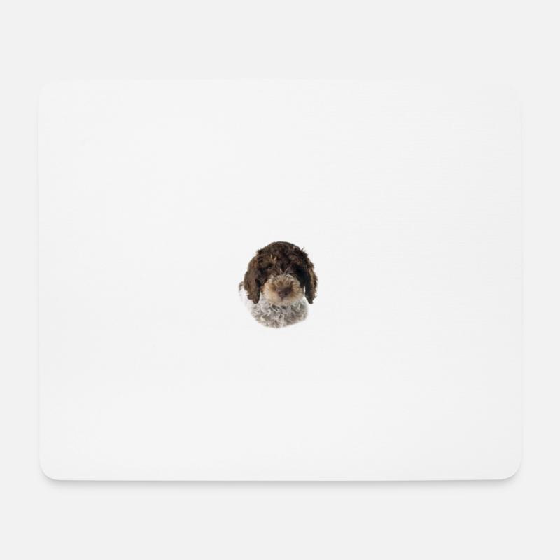 Beware of the mistress, harmless Lagotto Romagnolo - Mousepad (Querformat) - Weiß