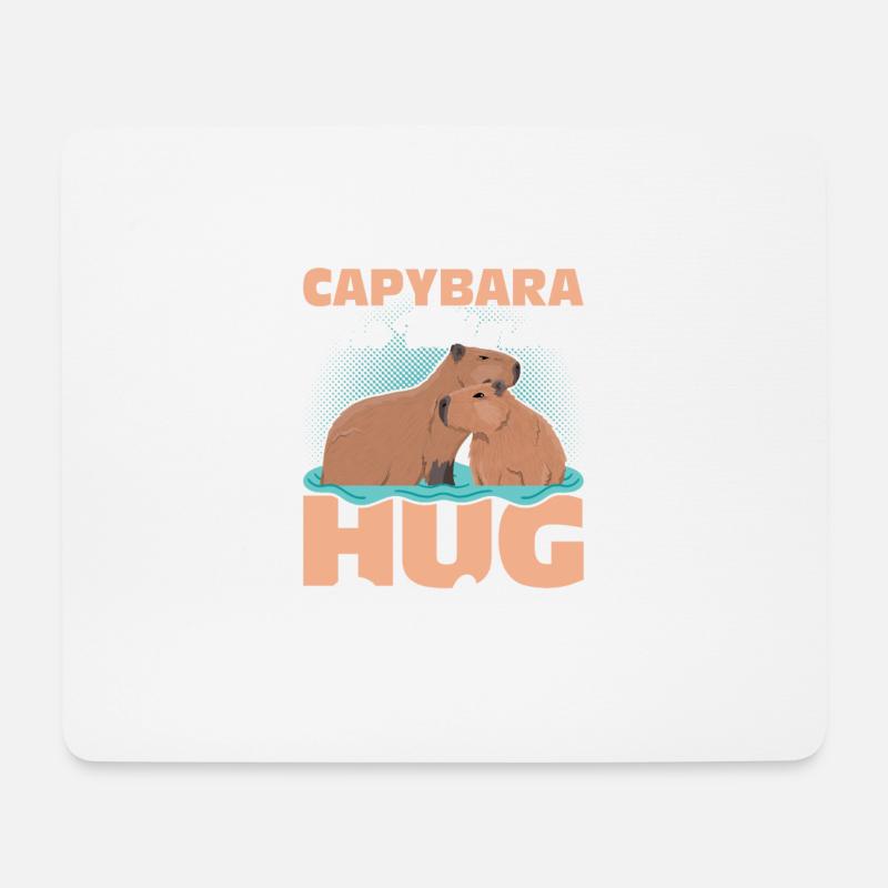 Capybara The Ultimate Hug Dealers Capibara Owner M - Mousepad (Querformat) - Weiß