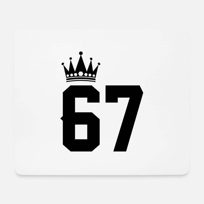 67 - Mousepad (Querformat) - Weiß