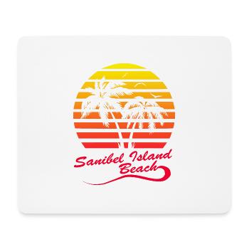 Sanibel Island Beach - Mouse Pad (horizontal) - white - Front