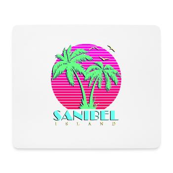 Sanibel Island - Tapis de souris (format paysage) - blanc - Devant