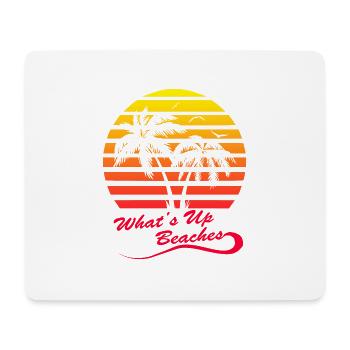 Whats Up Strände - Mousepad (Querformat) - Weiß - Vorne