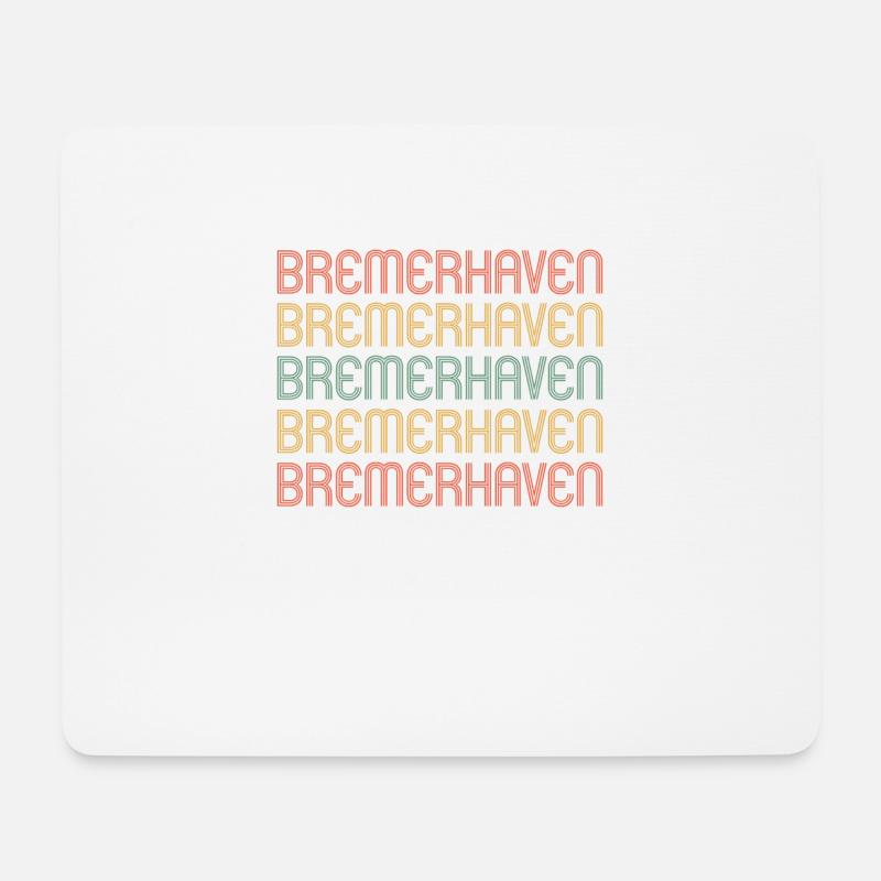 Bremerhavenerin Bremerhavener Bremerhaven - Mousepad (Querformat) - Weiß
