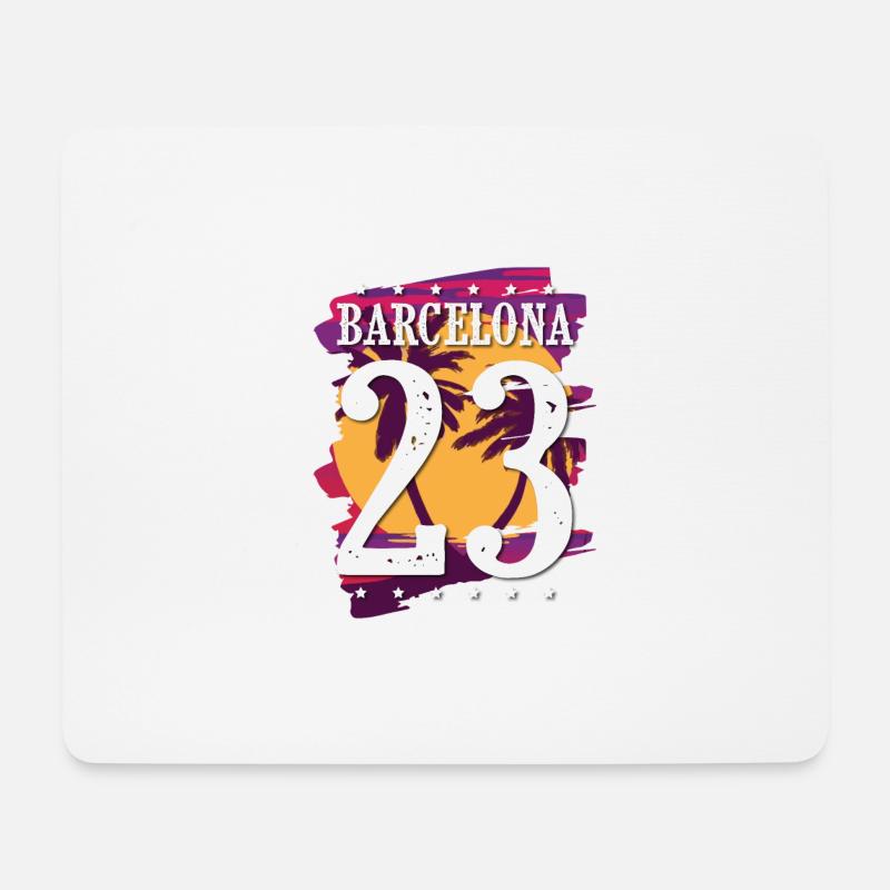Barcelona 23 Trikot 2023 - Mousepad (Querformat) - Weiß