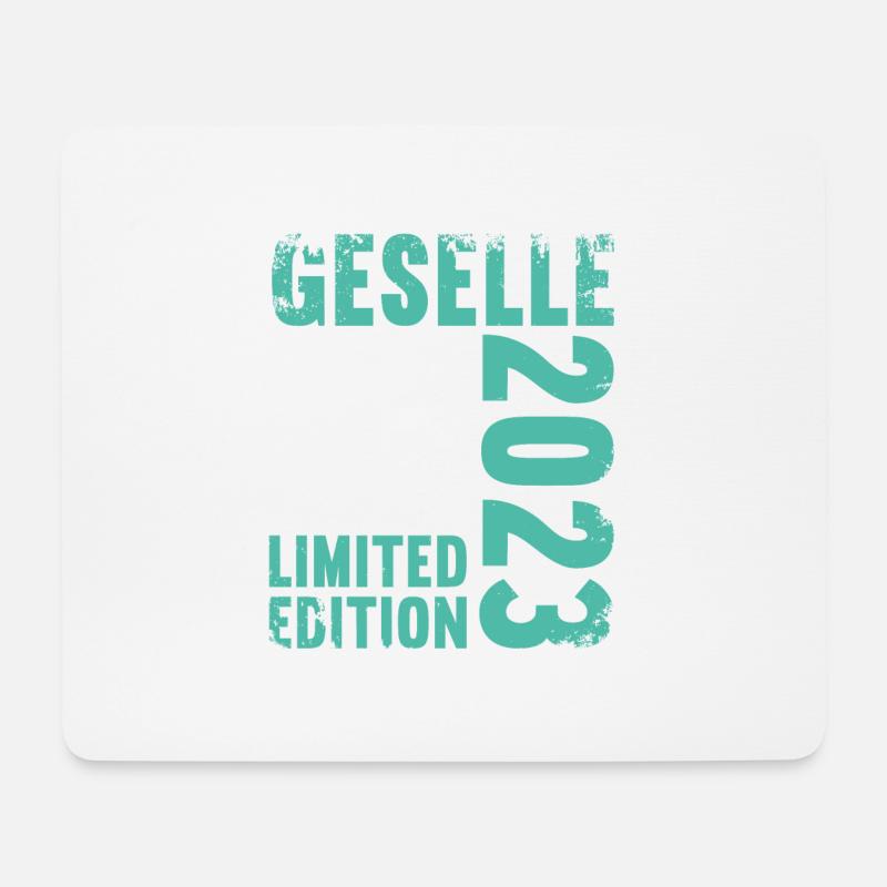 Geselle Gesellenprüfung bestanden Gesellen - Mousepad (Querformat) - Weiß