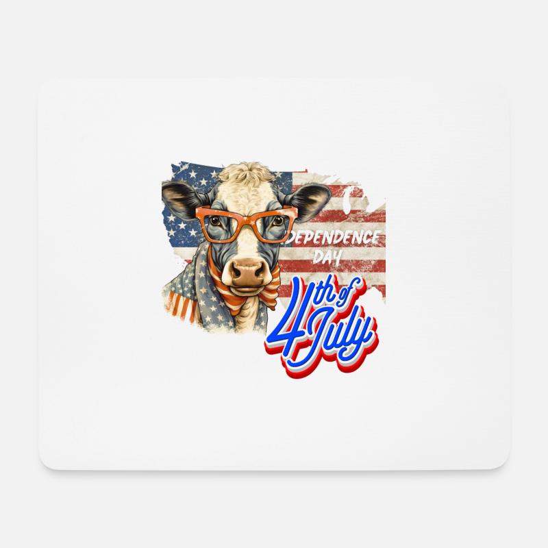 4. Juli - US-Unabhängigkeitstag - Mousepad (Querformat) - Weiß