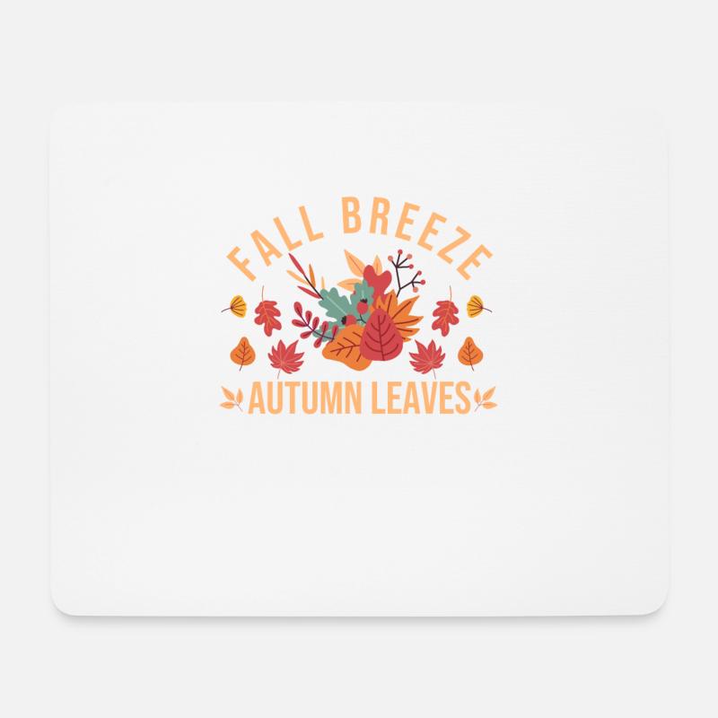 Herbstbrise Herbstblätter Ahornblatt Thanksgiving - Mousepad (Querformat) - Weiß
