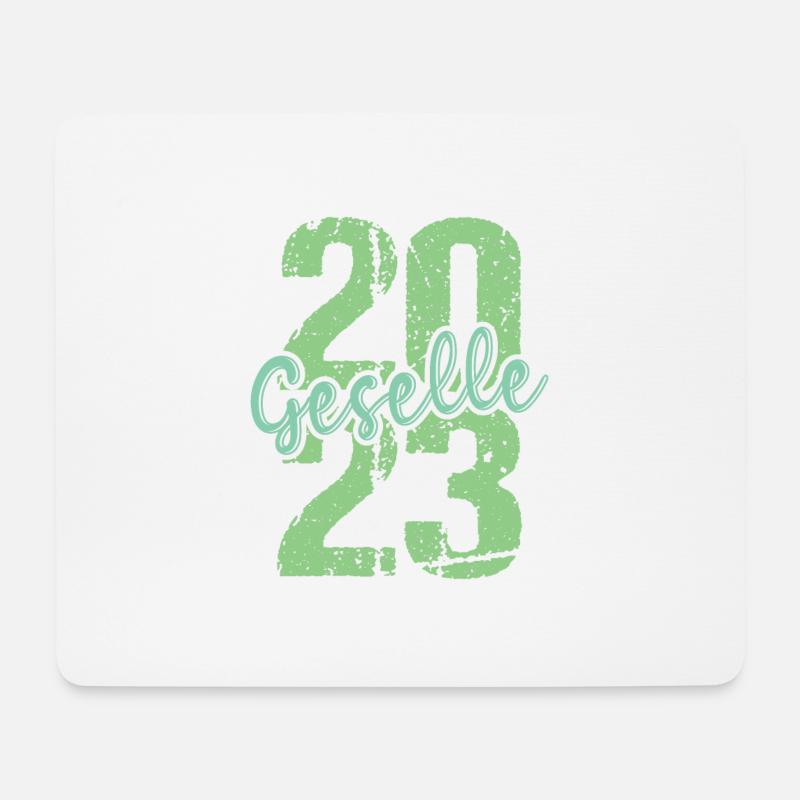 Geselle Gesellenprüfung bestanden Gesellen - Mousepad (Querformat) - Weiß