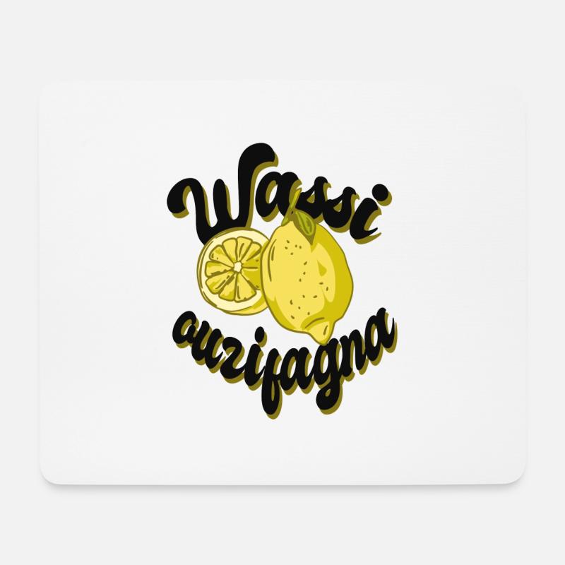 Wassi ouzifagna - Mousepad (Querformat) - Weiß