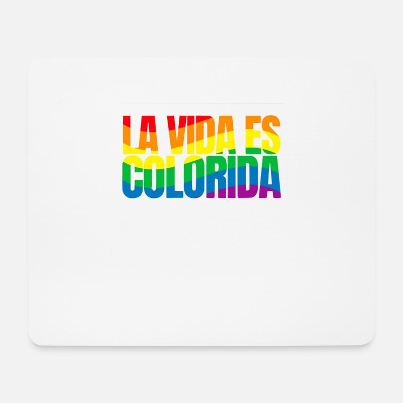 Love Is Colorful - Mousepad (Querformat) - Weiß