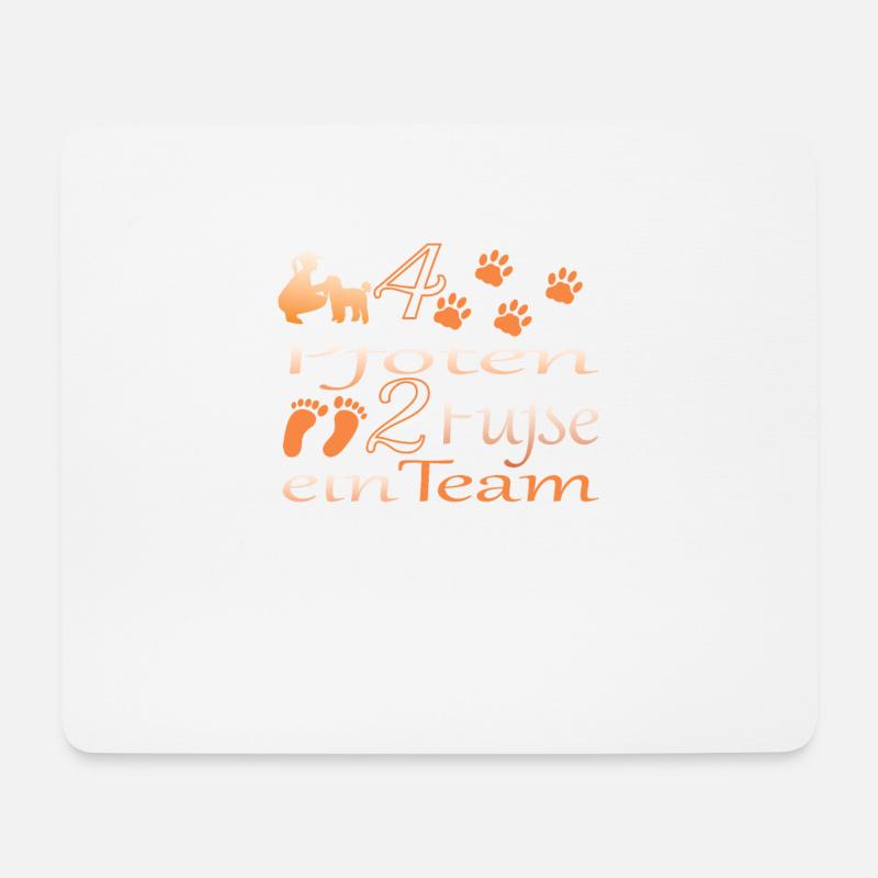 Hundezubehör Pudel Hundebesitzer - Mousepad (Querformat) - Weiß