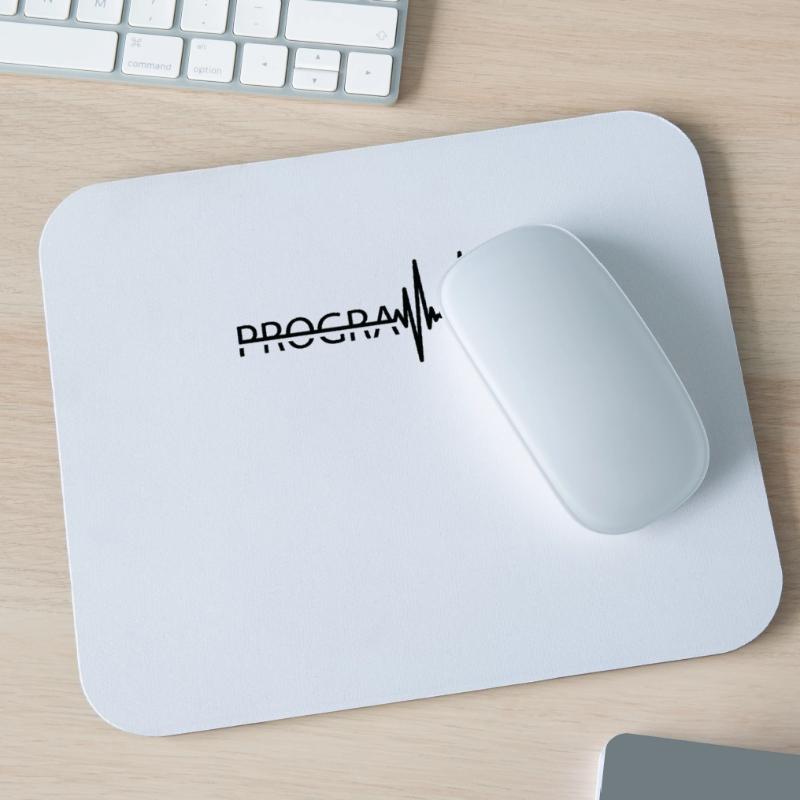 Programmierer Heartbeat Programmierung Coder Mousepad (Querformat)