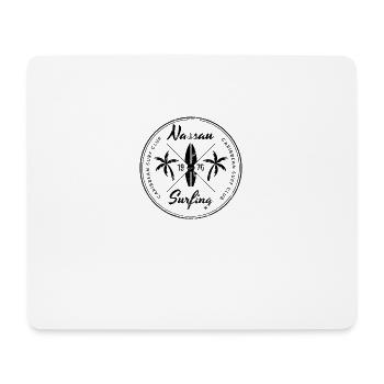 Retro Nassau Bahamas Beach Surfing Fan Vacances - Tapis de souris (format paysage) - blanc - Devant