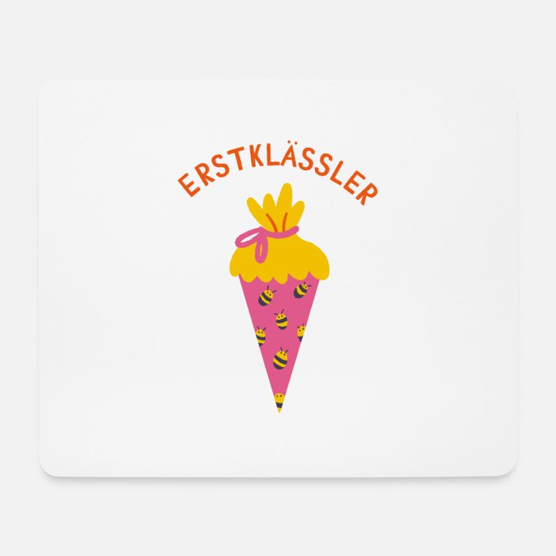 Schultüte Erstklässler - Mousepad (Querformat) - Weiß