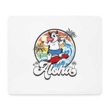 Aloha Hawaiian Hawaiian Surfer Surfing - Tapis de souris (format paysage) - blanc - Devant
