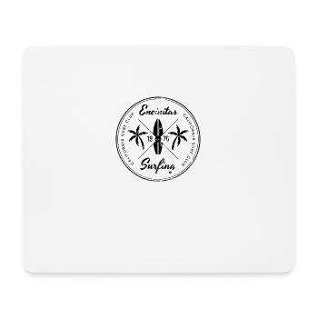 Retro Encinitas California Beach Surfing Fan - Tapis de souris (format paysage) - blanc - Devant