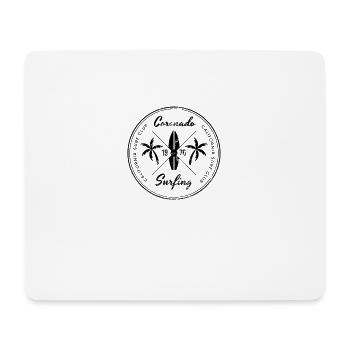 Rétro Coronado California Beach Surfing Fan - Tapis de souris (format paysage) - blanc - Devant