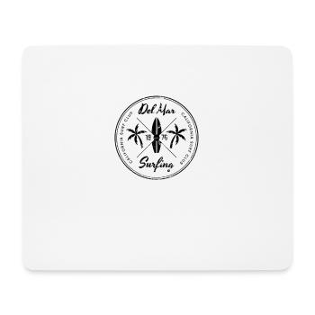 Retro Del Mar California Beach Surfing Fan - Mouse Pad (horizontal) - white - Front