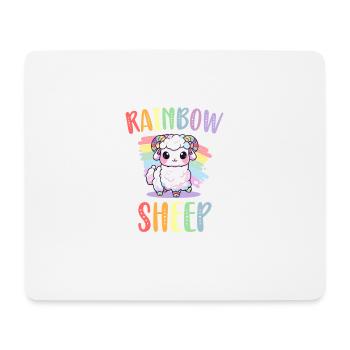 Rainbow Sheep LGBT Lesbisch Schwule Community Stolz - Mousepad (Querformat) - Weiß - Vorne
