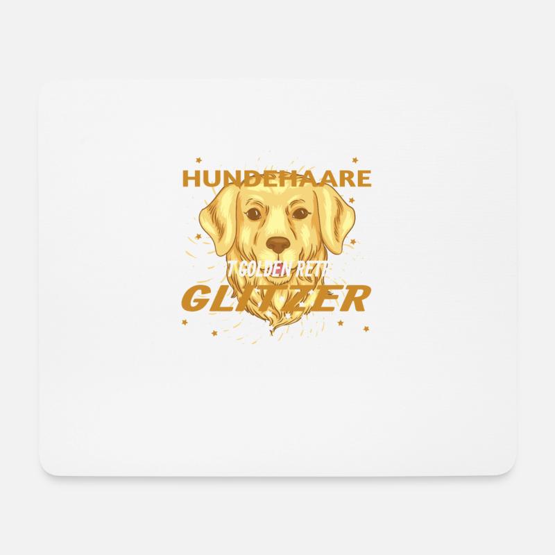 Hund Golden Retriever Hundebesitzer - Mousepad (Querformat) - Weiß