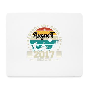 August 2017. Birthday gift August 2017. August - Mouse Pad (horizontal) - white - Front