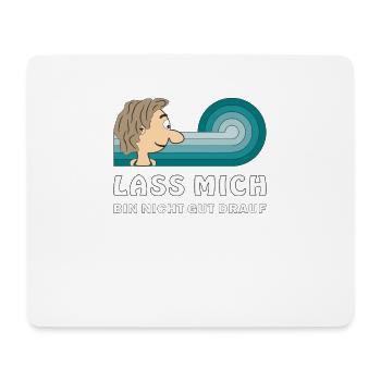 COMIC KOPF LASS MICH - Mousepad (Querformat) - Weiß - Vorne